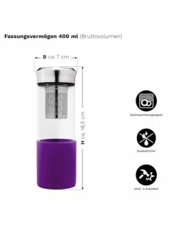 Angebote ✨ Kaffee- & Teegeschirr Creano Teebereiter "TeaMaker" In Lila - 400ml Günstig Kaufen 😀 10 Angebote ✨ Kaffee- & Teegeschirr Creano Teebereiter "TeaMaker" In Lila - 400ml Günstig Kaufen 😀 -Günstiges Creano Geschäft creano teebereiter teamaker in lila 400ml 3