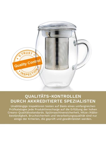 Beste Bewertungen von ✔️ Kaffee- & Teegeschirr Creano Teeglas "all-in-one" Mit Edelstahlfilter - 400ml Günstig Kaufen 💯 7 Beste Bewertungen von ✔️ Kaffee- & Teegeschirr Creano Teeglas "all-in-one" Mit Edelstahlfilter - 400ml Günstig Kaufen 💯 - Image 5