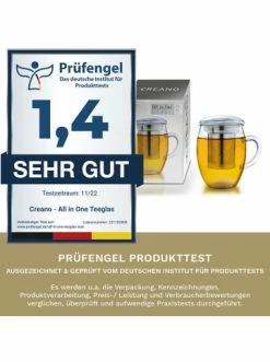Beste Bewertungen von ✔️ Kaffee- & Teegeschirr Creano Teeglas "all-in-one" Mit Edelstahlfilter - 400ml Günstig Kaufen 💯 14 Beste Bewertungen von ✔️ Kaffee- & Teegeschirr Creano Teeglas "all-in-one" Mit Edelstahlfilter - 400ml Günstig Kaufen 💯 -Günstiges Creano Geschäft creano teeglas all in one mit edelstahlfilter 400ml 5