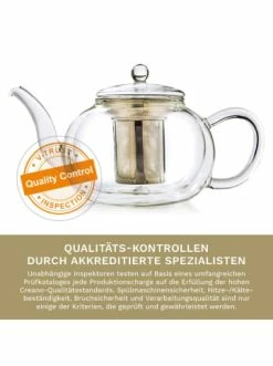 Angebote 🥰 Kaffee- & Teegeschirr Creano Teekanne „Doppelwand Flach 1,2L“ Aus Hitzebeständigem Glas Günstig Kaufen ❤️ -Günstiges Creano Geschäft creano teekanne doppelwand flach 1 2l aus hitzebestandigem glas 3