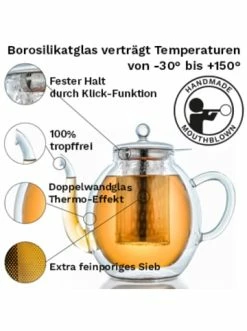 Günstiges Creano Geschäft -Günstiges Creano Geschäft creano teekanne doppelwand hoch 1 4l aus hitzebestandigem glas 1