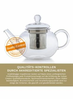 Beste Bewertungen von ✔️ Kaffee- & Teegeschirr Creano Teekanne "flach 0,8L" Aus Hitzebeständigem Glas Günstig Kaufen 🎉 -Günstiges Creano Geschäft creano teekanne flach 0 8l aus hitzebestandigem glas 3