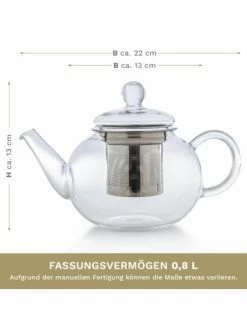 Beste Bewertungen von ✔️ Kaffee- & Teegeschirr Creano Teekanne "flach 0,8L" Aus Hitzebeständigem Glas Günstig Kaufen 🎉 -Günstiges Creano Geschäft creano teekanne flach 0 8l aus hitzebestandigem glas 5