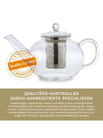 Aktion 💯 Kaffee- & Teegeschirr Creano Teekanne "flach 1,2L" Aus Hitzebeständigem Glas Günstig Kaufen 😍 6 Aktion 💯 Kaffee- & Teegeschirr Creano Teekanne "flach 1,2L" Aus Hitzebeständigem Glas Günstig Kaufen 😍 - Image 4