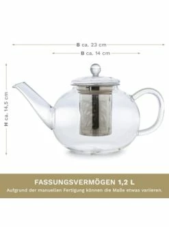 Aktion 💯 Kaffee- & Teegeschirr Creano Teekanne "flach 1,2L" Aus Hitzebeständigem Glas Günstig Kaufen 😍 14 Aktion 💯 Kaffee- & Teegeschirr Creano Teekanne "flach 1,2L" Aus Hitzebeständigem Glas Günstig Kaufen 😍 -Günstiges Creano Geschäft creano teekanne flach 1 2l aus hitzebestandigem glas 5