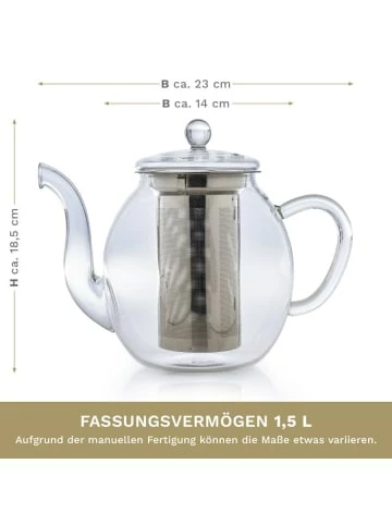 Am billigsten 🔔 Kaffee- & Teegeschirr Creano Teekanne "hoch 1,5L" Aus Hitzebeständigem Glas Günstig Kaufen 🌟 8 Am billigsten 🔔 Kaffee- & Teegeschirr Creano Teekanne "hoch 1,5L" Aus Hitzebeständigem Glas Günstig Kaufen 🌟 - Image 6