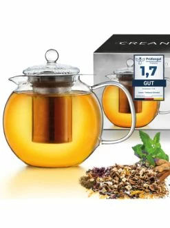 Günstiges Creano Geschäft 36 Bester Verkauf 👍 Kaffee- & Teegeschirr Creano Teekanne "Schnabel 1,7L" Aus Hitzebeständigem Glas Günstig Kaufen 🔔