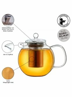 Am billigsten ✨ Kaffee- & Teegeschirr Creano Teekannen-Geschenkset 1x Teekanne 1.3l Inkl. 2 Teeblumen Grüner + Weißer Tee Günstig Kaufen 🥰 -Günstiges Creano Geschäft creano teekannen geschenkset 1x teekanne 1 3l inkl 2 teeblumen gruner weisser tee 3