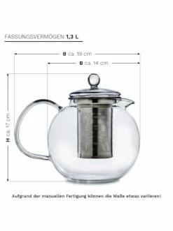 Am billigsten ✨ Kaffee- & Teegeschirr Creano Teekannen-Geschenkset 1x Teekanne 1.3l Inkl. 2 Teeblumen Grüner + Weißer Tee Günstig Kaufen 🥰 -Günstiges Creano Geschäft creano teekannen geschenkset 1x teekanne 1 3l inkl 2 teeblumen gruner weisser tee 4