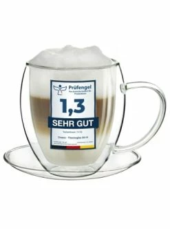 Top 10 ✔️ Gläser Creano Thermo-Tasse "Doppelwandtasse" Mit Untersetzer - 400ml Günstig Kaufen ✔️