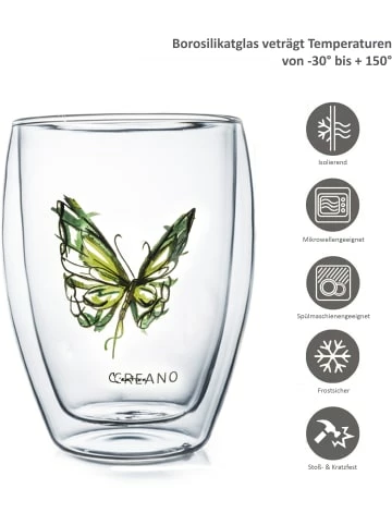 Top 10 ❤️ Gläser Creano Thermoglas "Colourfly" In Grün - 250ml Günstig Kaufen 🎁 4 Top 10 ❤️ Gläser Creano Thermoglas "Colourfly" In Grün - 250ml Günstig Kaufen 🎁 - Image 2