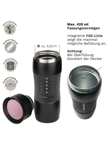 Budget ❤️ Gläser Creano Travel-mug 400ml "Rosa", Isolierend Aus Edelstahl Günstig Kaufen ⭐ 6 Budget ❤️ Gläser Creano Travel-mug 400ml "Rosa", Isolierend Aus Edelstahl Günstig Kaufen ⭐ - Image 4