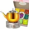 Beste Bewertungen von 👍 Kaffee- & Teegeschirr Creano Weihnachts-Set Teekanne 1.6l + Edelstahl-Stövchen + 45 Bio Kräuter/Früchte-Tee Günstig Kaufen 🌟 -Günstiges Creano Geschäft creano weihnachts set teekanne 1 6l edelstahl stovchen 45 bio krauter fruchte tee