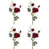 Brandneu ⭐ Kerzen, Vasen & Mehr Creativ Green Deko-Blume 4er Set Rosenzweig In Rot Günstig Kaufen 🎉 -Günstiges Creano Geschäft creativ green deko blume 4er set rosenzweig in rot