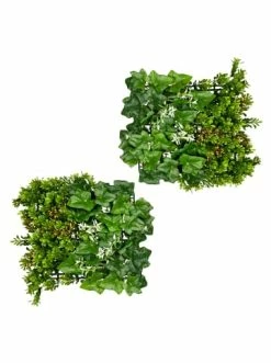 Großhandel 🔥 Kerzen, Vasen & Mehr Creativ Green Deko-Element Blättermatte Buchsbaum-Efeu 2er Set In Grün Günstig Kaufen 🛒