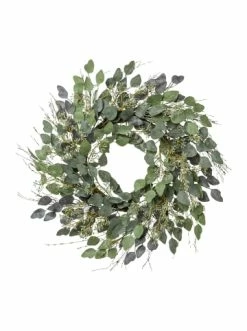 Auslauf 😀 Kerzen, Vasen & Mehr Creativ Green Deko-Kranz Eukalypthus-Mix In Grün Günstig Kaufen 😀