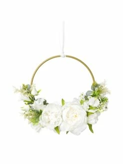 Bester Verkauf 😉 Kerzen, Vasen & Mehr Creativ Green Deko-Kranz Peonie In Weiß Günstig Kaufen 🔥