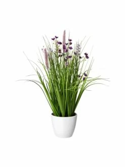 Schlussverkauf 🎉 Kerzen, Vasen & Mehr Creativ Green Deko-Pflanze Blüten-Gras-Mix In Lila Günstig Kaufen 🌟