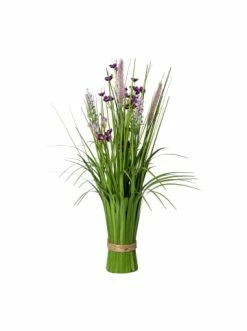 Bester Verkauf 👍 Kerzen, Vasen & Mehr Creativ Green Deko-Pflanze Stehgras-Busch Mit Blüten In Lila Günstig Kaufen 🤩